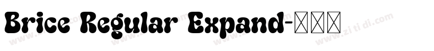 Brice Regular Expand字体转换